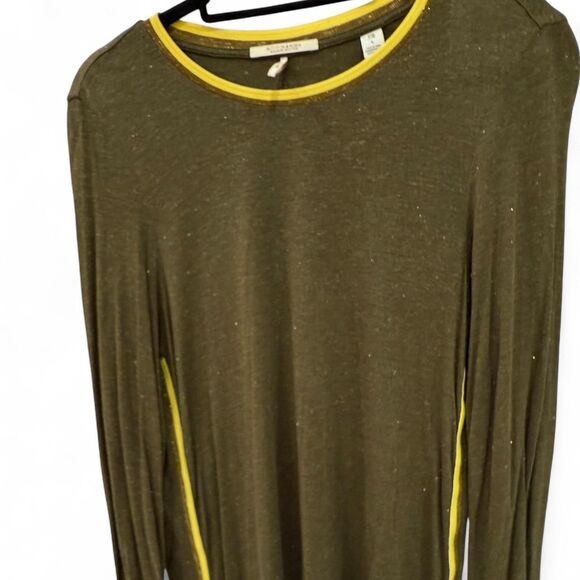 Scotch & Soda Women's Sparkly Green shirt with Yellow details - Picture 1 of 4